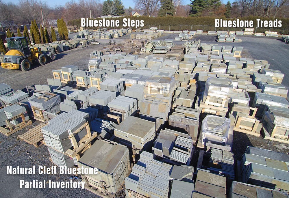 Part of our Bluestone Inventory at Wicki Stone