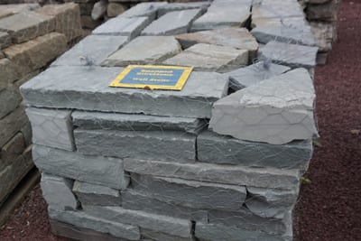 Picture of snapped Bluestone wall stone