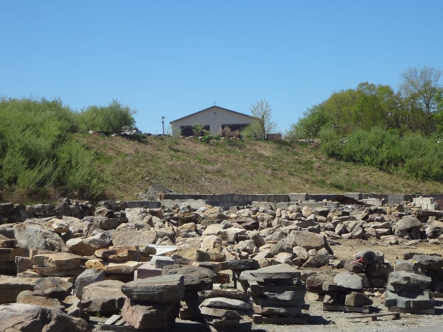 Part of our "Boulder Field" at Wicki Stone in Great Meadows, NJ