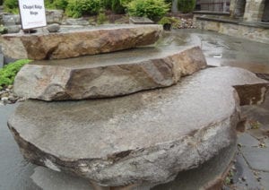 Indian Hill (formerly chapel ridge) natural stone steps picture