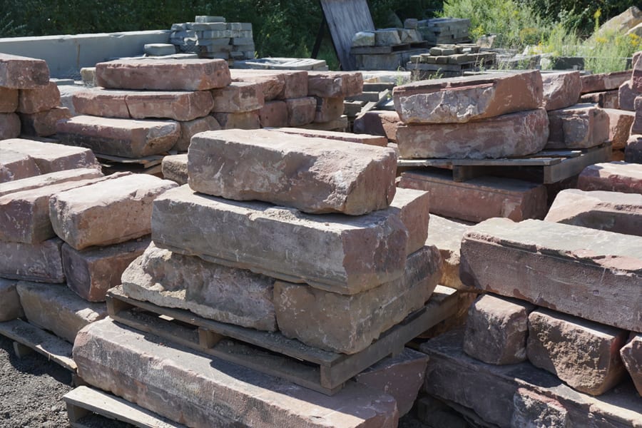 We often have an inventory of reclaimed brownstone