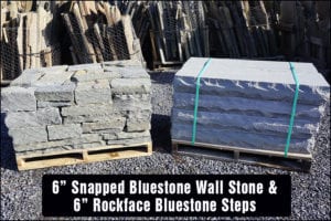 Example of matched bluestone steps and wall stone