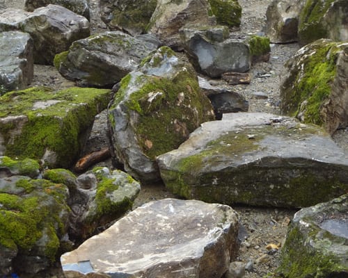 More Moss Rock boulders at Wicki Stone