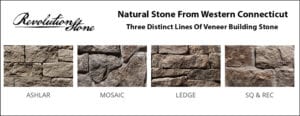 We carry Revolution Stone building stone