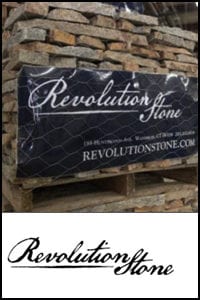 We are a dealer for the Revolution Stone line of thin veneer bvuilding stones