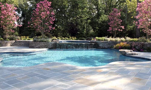 Bluestone pool deck photo