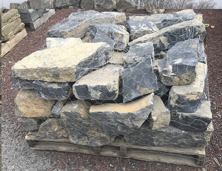 Reclaimed limestone wall stone