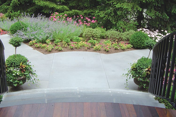 Large Stone Slab Bluestone slabs used to make a walkway