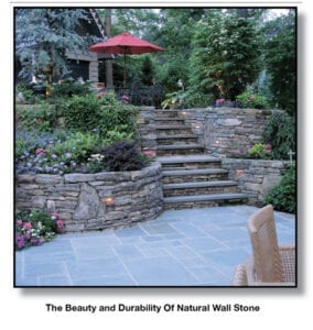 The beauty and durability of natural stone walls compared to concrete wall blocks