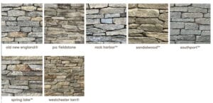 Additional Thin Venner Building stone choices from RStone