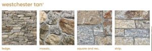 multi-colored thin veneer building stone