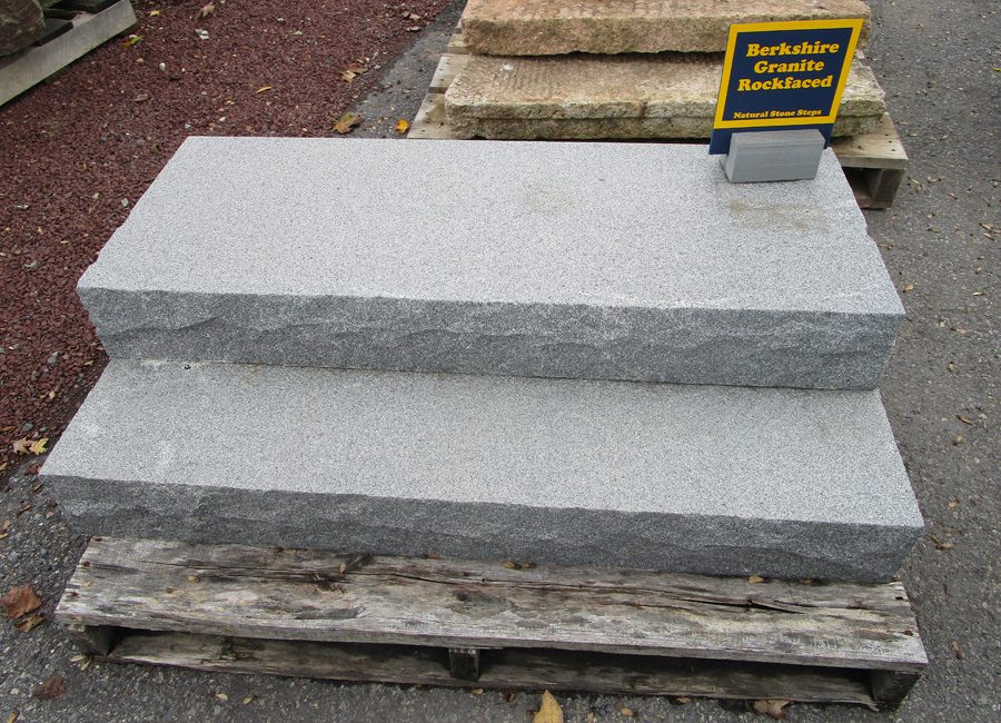 Picture of granite stone steps in our stoneyard