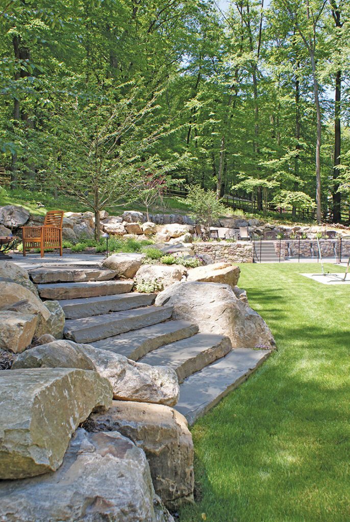 Picture of Karney® Natural Edge Steps in the field