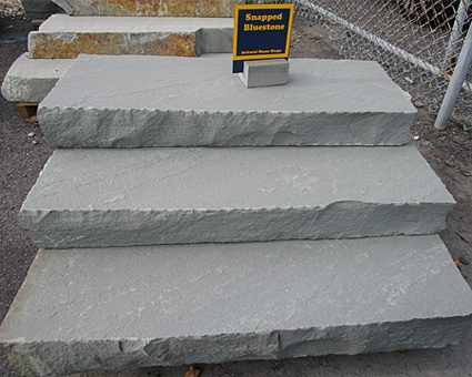 a picture of snapped bluestone natural stone steps