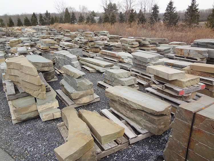 Picture of our huge stone steps inventory