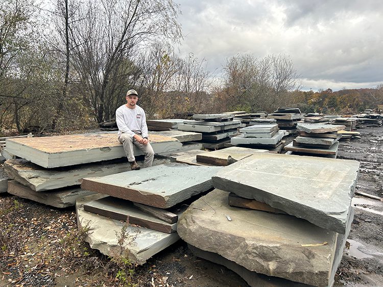 Large Stone Slabs Picture - also known as stone cutting stock