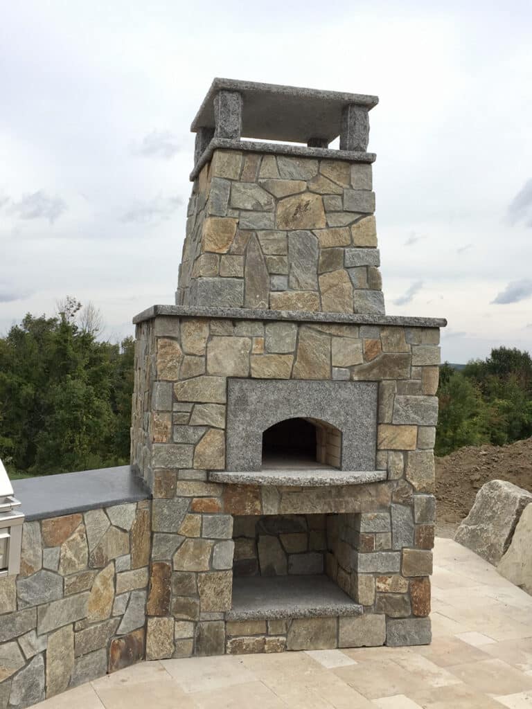 Mosaic-veneer-Stone-Fireplace