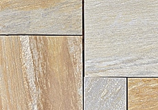 Picture Of South Amercian Quartzite - A colorful new walkway and patio stone