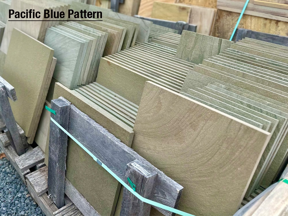 Pacific Blue pattern walkway and patio stone on sale