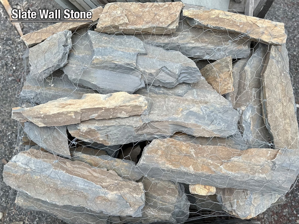 Slate wall stone - a rough, natural look for walls