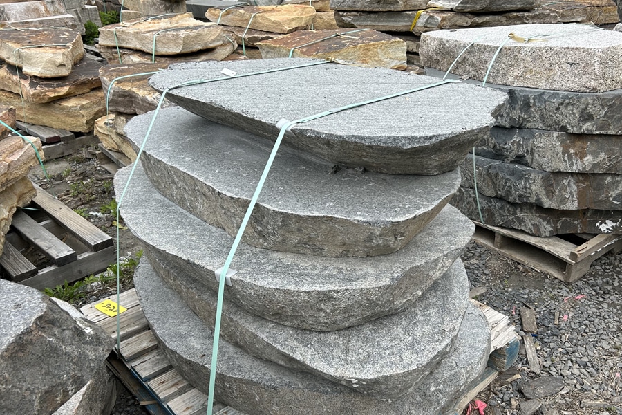 There is a wide range of colors in of beautiful stone steps