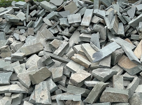 Inventory picture of snapped bluestone wall stone