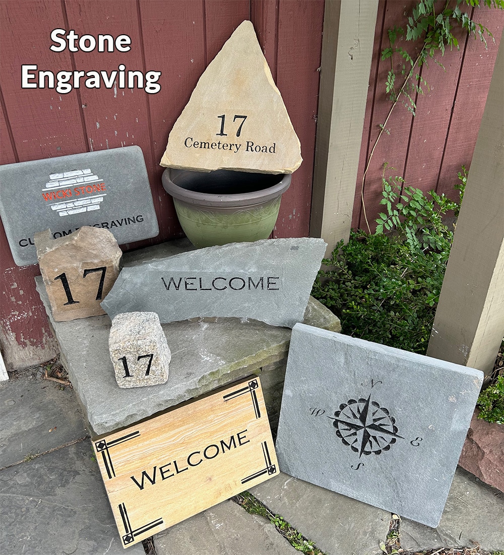 Stone engraving services from Wicki Stone