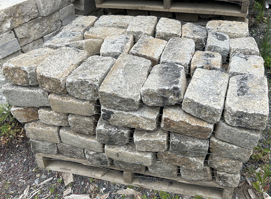Reclaimed belgian block - also known as cobblestone