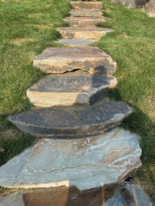 Example of Rainbow steps in the field