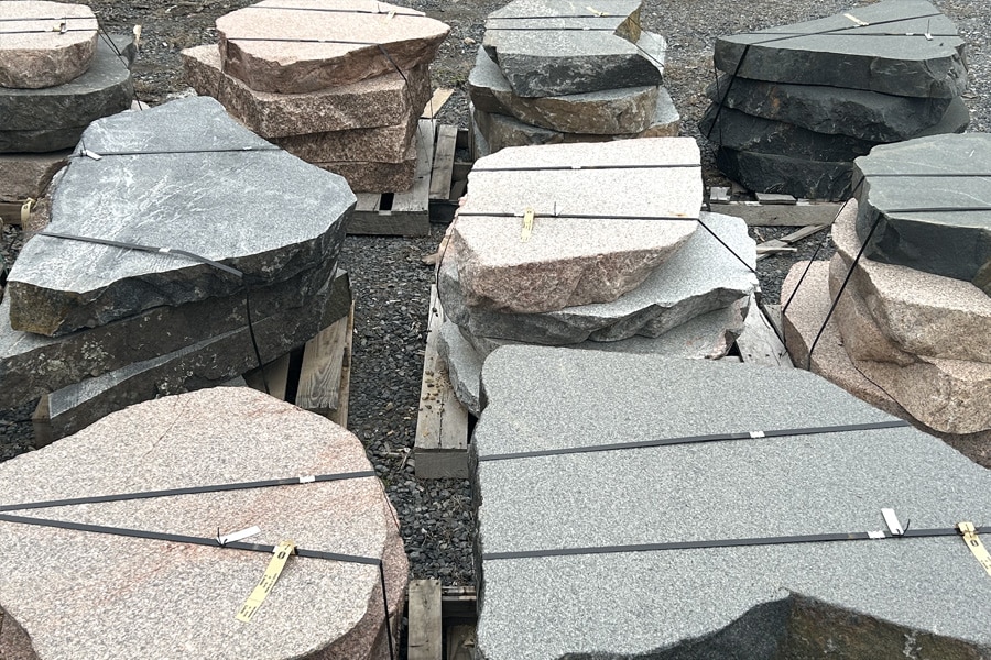 Colorful natural stone steps we sell