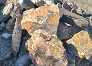 Picture of colorful Rainbow Boulders and Large Wall Stone