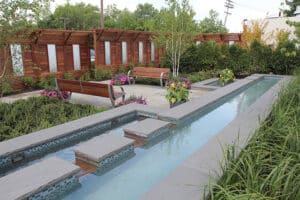 A beautiful example of a urban garden space