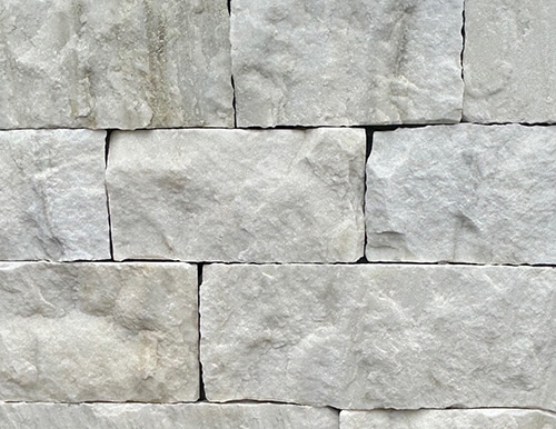 bright white thin veneer stone