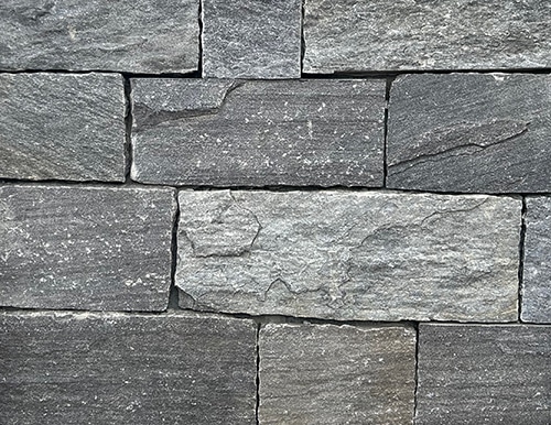 Castlestone - squares and rectangular pieces are shown in this Teton veneers tone picture