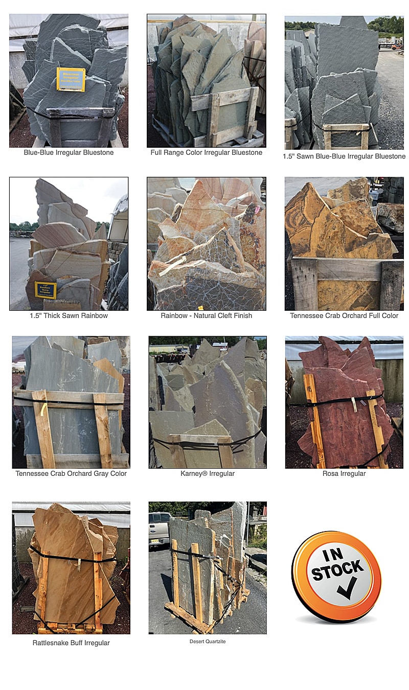Irregular Stone Walkway Choices At Wicki Stone