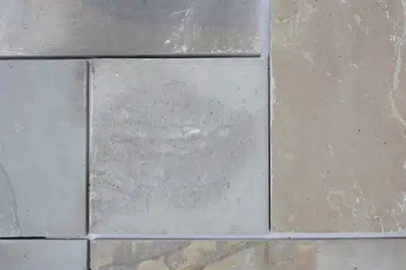 A picture of our bluestone full range color also called offer color pattern patio stone